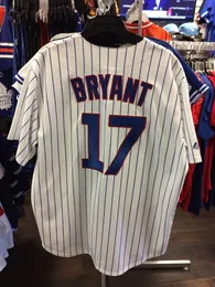 Custom Kris Bryant Baseball Home Pinstripe Jersey Men Men Women Kids Youth Baseball Jersey