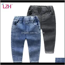 Baby, Maternity Drop Leverans 2021 Vår Höst Barn Jeans Kids Casual Trousers Toddler Baby Boys Långbyxor Kläder 2 3 4 5 6 7 8 Y