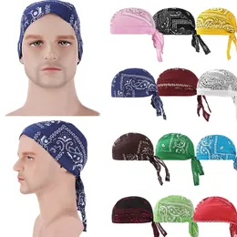 Cykling Cap Head Scarf Sommar män Rurta Ridning Tryckt Bandana Headscarf Ciclismo Pirat Cap Headband Men Head Scarf Outdoor