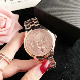 Damenuhren Marke Luxusuhr Herren Metall Stahlband Quarz-Armbanduhr