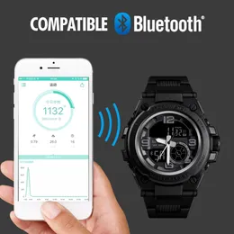 2024 SKMEI Sport Bluetooth multifunzione orologi digitali 5bar impermeabile uomo intelligente doppio display orologio Reloj 1517