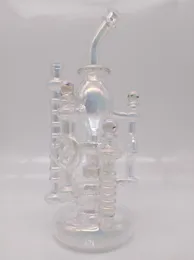 14 Zoll Punk Steam Age Lab Bubbler Glas Wasserpfeife Bong Perk Shisha Rauchbecher 14mm Schüssel