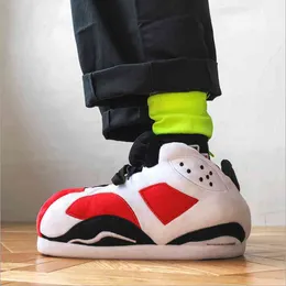 Bekväma Mysiga Sneaker-tofflor för män och kvinnor för att slappa av snörning Vinterplyschskor Trendig design Zapatillas De Casa X0523
