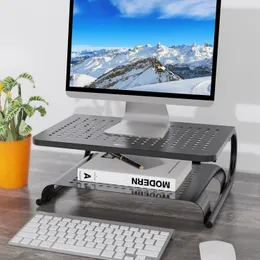 Monitor stojak na pulpit z wentylowanym metalem i 2 warstwy biurko