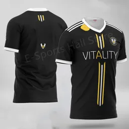 2021csgo E-sports Supporter T-shirt Vitality Team Uniform French Bee Zywoo Competition Summer Shox Short Sleeve
