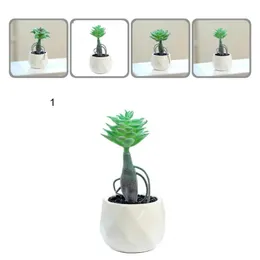 Dekorativa Blommor Kransar Användbar Fake Plant Simulerad PVC Mini Assorted Succulent Potted Artificial