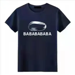 Camiseta feminina grande masculina letra G escura casal estampa de coração vestido de manga curta sem rugas top de praia de verão