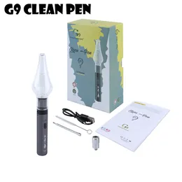 G9 Temiz Kalem 2 1 Buharlaştırıcı E-Sigara Kitleri Kuru Herb Balmumu Konsantresi Atomizer 1000 mAh Şarj Edilebilir Hızlı Şarj Li-Ion Pil USB Kablosu ile