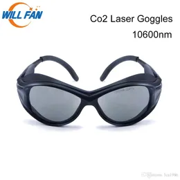 Ventilatore Goggles di sicurezza laser CO2 per la macchina per la macchina per incisione del taglio laser CO2 Style A 10600nm Vetro Proteggi occhio