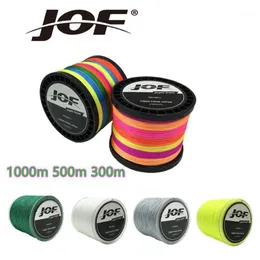 Linea di pesca treccia 100m 300m 500m 1000m 4 fili multifilamento Carp Wire Giappone multicolor 12-100lb