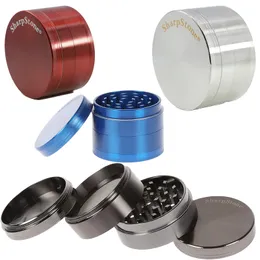 4 Layers Zinc Alloy SHARPSTONE Herb Grinders Spice Crusher Cigarette Grinders Metal Tobacco Grinder 40mm 50mm 55mm 63mm OD 5915S-5918S