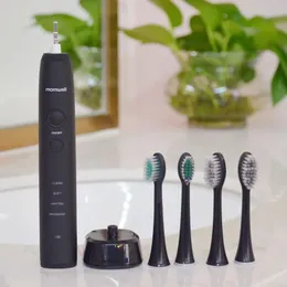 Mornwell D01B IPX7 Wodoodporna moc ładowna Sonic Electric Toothbrush z Smart Timer - Wtyczka USA