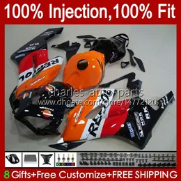 Honda CBR 1000 CBR1000 RR CC 04-05 REPSOLオレンジボディ52NO.162 CBR1000RR 04 05 Bodywork CBR-1000 2004 2005インジェクションモールドフェアリングキット