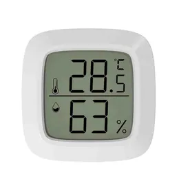 Uppdaterad digital LCD-termometer Hygrometer temperatur fuktighetstester Kylskåp Freezer Meter Monitor Baby Room 2 stilar