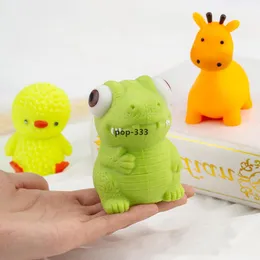 DHL Dekompression Toy Creative och Novel Animal Extrudering Bolltryck Relief Soft Lim Vent Barnleksaker för att lindra grossist