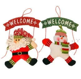 NEWCHRISTMAS WELL WITY SANTA SNANTNE DEK DEK DEKURE WEALL WAKING W TUMER WINDant Xmas New Year Decorations LLF11328