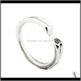 Cluster Drop Levering 2021 100 Procent 925 Sterling Sier Twee Harten Ring Clear Cz Trouwringen Voor Vrouwen Mode-sieraden Anillos Mujer Boe7D