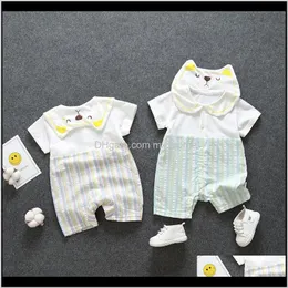 Pagliaccetti TutePantaloncini Abbigliamento Bambino Bambini Maternità Drop Delivery 2021 Nati Estate Cotone Traspirante Vestiti Ragazza 1 ° Compleanno Di Bambino Magro