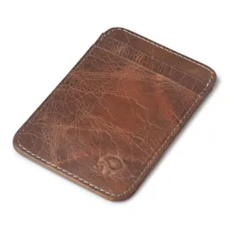 Card Holder Genuine Leather Porte Carte Bancaire Coe Cardholder Case Wallets Holders