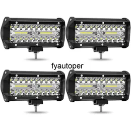 Fari da lavoro per auto da 120 W Fari a barra luminosa a LED Lampada da guida ausiliaria per motocicletta Fendinebbia Fari fuoristrada Faretti Accessori per auto