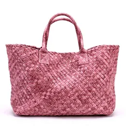 ショッピングバッグBolso de Mano Cauere Tejido Con Estampado Pitn Para Mujer Cartera Estilo Europeo yアメリカングランコンデンダダドインフォーマル220303