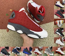 2021 Jumpman 13 13S Баскетбольные туфли Мужские Женские Обратные Бридж Флинт Счастливая Зеленая палата Детская площадка Лейнтеры Суд Фиолетовые Спортивные кроссовки с коробкой 7-12