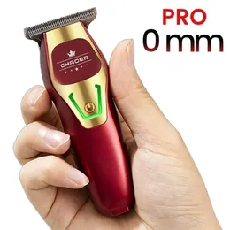 Powerful Professional Hair Trimmer Men 0 MM T Blade Electric Clipper Rechargeable Barber Haircut Machine Beard Shaver 220216