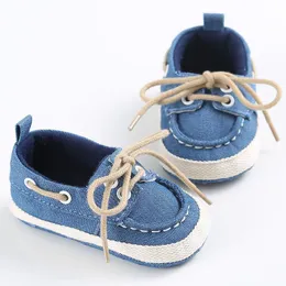 첫 번째 워커 Pudcoco 2021 태어난 아기 소녀 소년 데님 소프트 솔 유아 유아 미끄럼 방지 캔버스 신발 Prewalker Sneaker Shoses