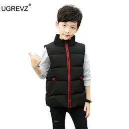 Kinder Baumwolle gefütterte verdickte Weste Eltern-Kind-Jungen Kleidung Weste für Mädchen Jacke Baby Kinder Tops 3-14 211203