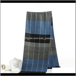 Wraps Chapéus, luvas moda aessories clássico inverno xadred impermeável xailes lenços casuais lenço de negócios macio para homem lã cair