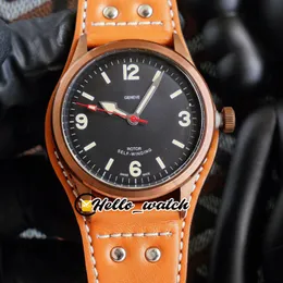41 mm Ranger-Uhren M79910-0012 79910 Schwarzes Zifferblatt Asiatische 2813 Automatik-Herrenuhr Roségoldgehäuse Braunes Lederarmband Hello_Watch HWTD 8-Stil