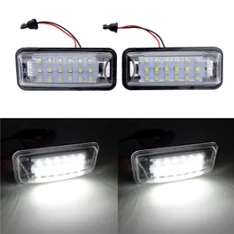 Nowy 2 Sztuk Biały LED Samochód Numer Light Light Light Lamps 18 Płyta rejestracyjna Zamienia światła Wykończenia do Subaru / BRZ / Legacy / WR X / STI Impreeza / XV