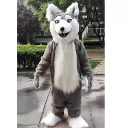 Halloween Dress Grey Husky Dog Mascot Costumes Carnival Hallowen Gifts Unisex Adults Fancy Party Games Outfit Holiday Celebration Cartoon Character Outfits