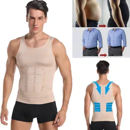 Mens Slimming Vest Body Shaper Belly Control Placure Gynecomastia Compression Shirt Underwear midjetränare Corset 3xl