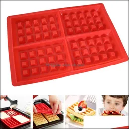Cozinha, barra de jantar Home Home Garden Practical Waffle Makers for Kids Diy Sile Bolo Mod Bakeware Conjunto de moldes de cozimento antiaderente Drop Drop 202