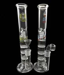 Bongs Üçlü Percolator Bong Su Boruları Kül Catcher Birdcage PERC DAB Rigs 18.8mm Ortak Oil Teçhizatı Cam Yağ Burner Toroglassart Dükkanı