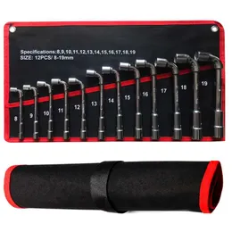 Car Repair,L Type Socket Wrench Set,High Carbon Steel L Spanner Keys,with Pouch Pack Pipe,Perforation Elbow Spanner Hand Tool . 211110