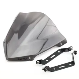 Windshield Windscreen Motorcycle Accessories Wind Deflectors For YAMAHA MT-07 FZ-07 2018-2019 - Grey