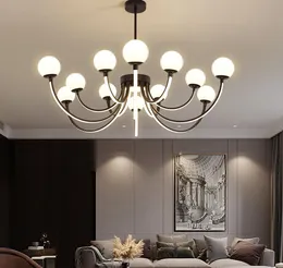 Postmodern Branch Glass Bubble Light LED Pendant Lampor Nordic Luxury Interior Living Room Bedroom Gold / Black Hanging Fixture