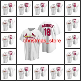 Jersey Men Women Youth #4 Yadier Molina 46 Paul Goldschmidt 11 Paul Dejong Custom White