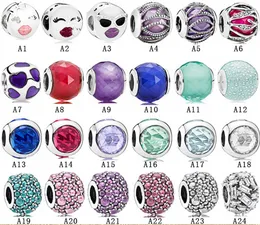 2021 925 Sterling Silve Eiffel Cross Blue Mosaic beads DIY Fit Original European Charm Bracelet Fashion Women Jewelry Accessories