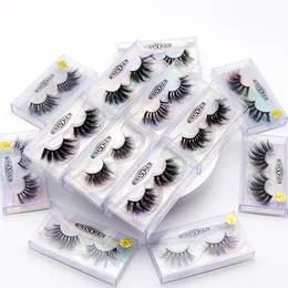 25MM Fuax Mink Lashes 5D Natural Look False Eyelashes Dramatic Long Wispies Fluffy Eyelash Full Strips Fake Eye Lash Extension Makeup Tool Set