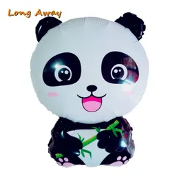 Party Decoration Cartoon Panda Foil Balloons Happy Birthday Decorations Barn Uppblåsbara Classic Toys China Globos Children's Balloon