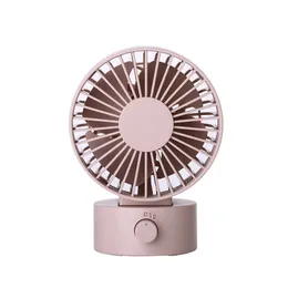 2021 Rotating shaking head fan desktop mini usb 4 inch small fans macaron four colors silent multifunctional
