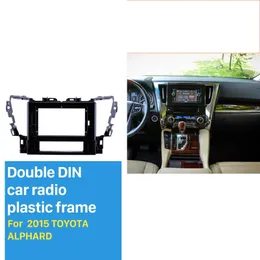10.1 inch car radio Frame for 2015 TOYOTA ALPHARD Audio Dash Trim Fascia Panel Kit 2din