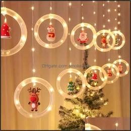 Dekoracje świąteczne świąteczne imprezowe dostawy domu ogród dekoracji window Wishing Ball Led Lights Miga String Light Gwiaździsty Xmas Drzewo