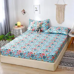 Set di lenzuola Bonenjoy 3 pezzi Lenzuolo in stile floreale King Flower Pattern dotato di elastico per coprimaterasso per adulti su elastico