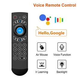 G21 Pro Röst fjärrkontroll 2.4g Trådlöst tangentbord Air Mouse med IR Lärande Gyros för Android TV Box H96 Max X3 Pro