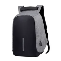 Anti-theft Torba Mężczyźni Laptop Plecak Podróży Plecak Kobiety Duża Pojemność Biznes USB Charge College Student School Torby na ramię 210929