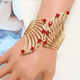 Lnrnan 2019 nya mode smycken manschett guld öppen metall armband ihålig armband för kvinnor armband kvinnliga kläder tillbehör q0719